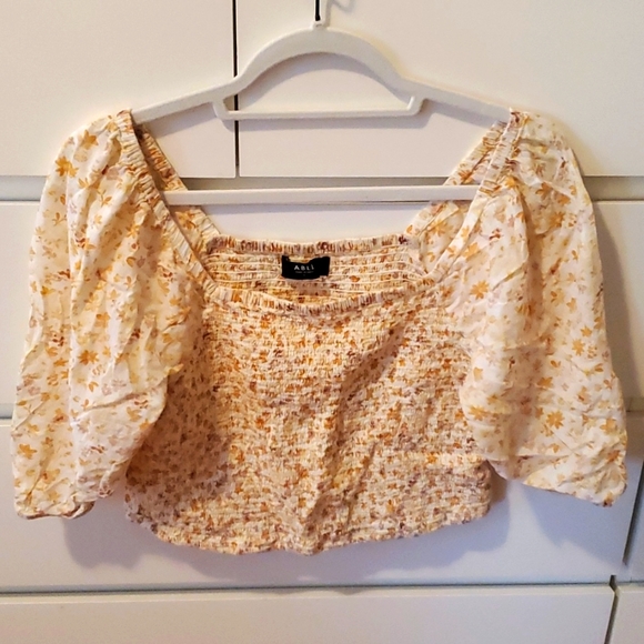 Able Tops - Able smocked crop top